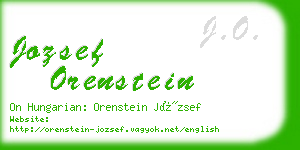 jozsef orenstein business card